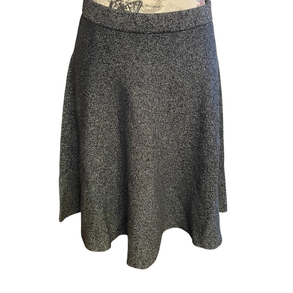 Catherine Malandrino Charcoal A-Line Skirt